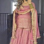 Dusty Pink Sharara Suit 